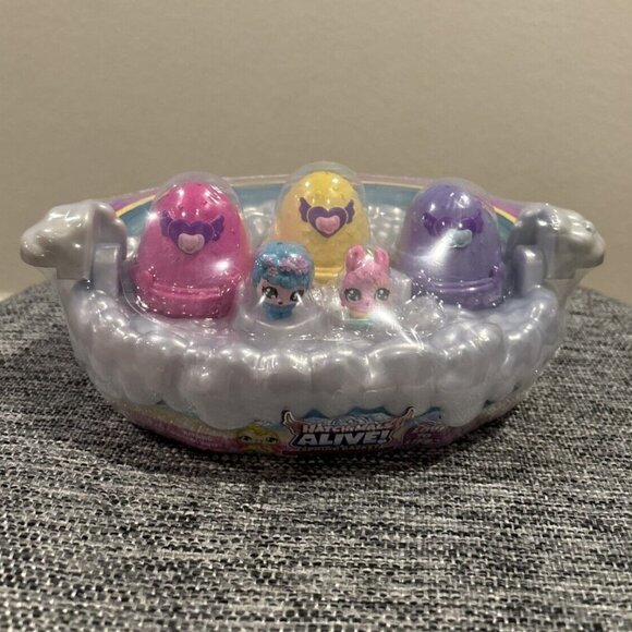 Hatchimals Alive SPRING BASKET 6 Mini Figures Eggs Panier Pack - Picture 1 of 7